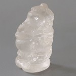 KG-074 White Clear crystal stone Quartz hand carved in Lord Ganesh Ganesha Indian om yoga Hindu God deity talisman Buddha Amulet Statue